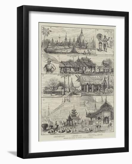 Sketches from Burmah-null-Framed Giclee Print