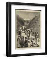 Sketches from India, an Afternoon in the Himalayas-null-Framed Premium Giclee Print