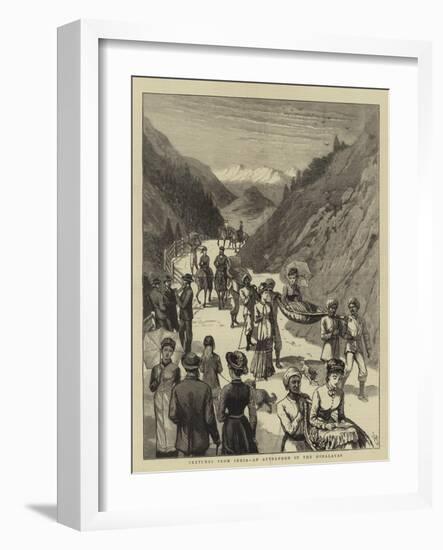 Sketches from India, an Afternoon in the Himalayas-null-Framed Giclee Print