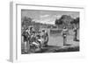 Sketches from India - an Afternoon in the Plains-null-Framed Giclee Print