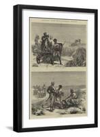 Sketches from India, Antelope Hunting-null-Framed Premium Giclee Print