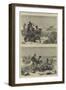 Sketches from India, Antelope Hunting-null-Framed Giclee Print