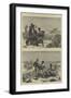 Sketches from India, Antelope Hunting-null-Framed Giclee Print