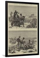 Sketches from India, Antelope Hunting-null-Framed Giclee Print