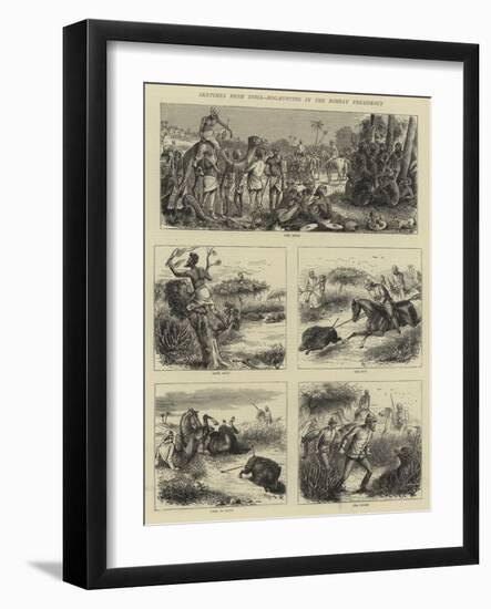 Sketches from India, Hog-Hunting in the Bombay Presidency-William Ralston-Framed Giclee Print