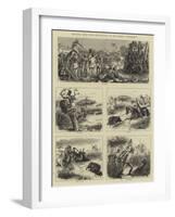 Sketches from India, Hog-Hunting in the Bombay Presidency-William Ralston-Framed Giclee Print