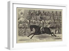 Sketches from India, the Preliminary Center at an Up-Country Race Meeting-null-Framed Giclee Print