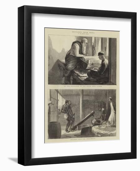 Sketches from India-null-Framed Giclee Print