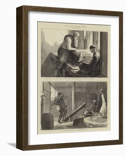 Sketches from India-null-Framed Giclee Print