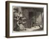 Sketches from Ireland, Woman Making Nets in the Claddagh, Galway-null-Framed Giclee Print