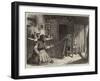 Sketches from Ireland, Woman Making Nets in the Claddagh, Galway-null-Framed Giclee Print