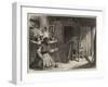 Sketches from Ireland, Woman Making Nets in the Claddagh, Galway-null-Framed Giclee Print