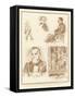 Sketches from Life at Rambouillet During President Loubet's Holiday-Charles Paul Renouard-Framed Stretched Canvas