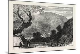 Sketches from Palestine: Mount Ebal and Shechem (Nablous)-null-Mounted Giclee Print