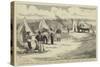 Sketches from South Africa, Hottentot Troops Pitching their Camp in the Peri Bush-Charles Edwin Fripp-Stretched Canvas