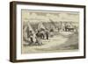Sketches from South Africa, Hottentot Troops Pitching their Camp in the Peri Bush-Charles Edwin Fripp-Framed Giclee Print