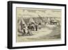 Sketches from South Africa, Hottentot Troops Pitching their Camp in the Peri Bush-Charles Edwin Fripp-Framed Giclee Print