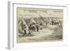 Sketches from South Africa, Hottentot Troops Pitching their Camp in the Peri Bush-Charles Edwin Fripp-Framed Giclee Print