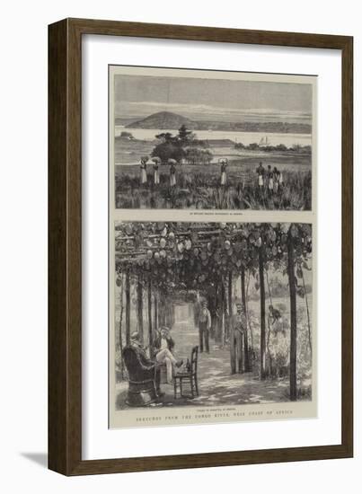 Sketches from the Congo River, West Coast of Africa-null-Framed Giclee Print