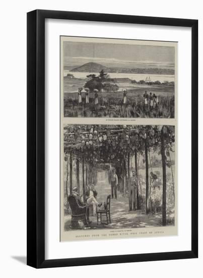 Sketches from the Congo River, West Coast of Africa-null-Framed Giclee Print