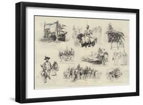 Sketches from The Illustrated Naval and Military Magazine, No 1, July 1884-William Heysham Overend-Framed Giclee Print