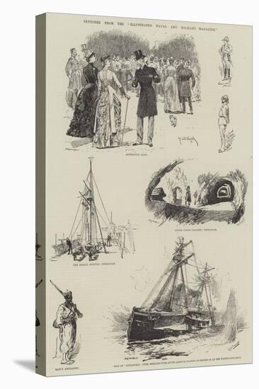 Sketches from the Illustrated Naval and Military Magazine-Richard Caton Woodville II-Stretched Canvas