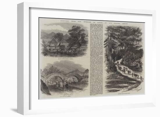 Sketches from the Interior of Japan-null-Framed Giclee Print