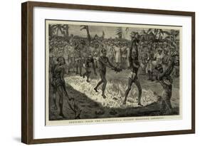 Sketches from the Mauritius, a Hindoo Religious Ceremony-null-Framed Giclee Print