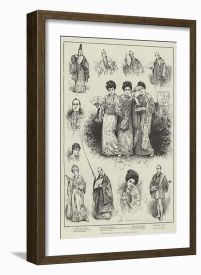 Sketches from The Mikado at the Savoy Theatre-Henry Stephen Ludlow-Framed Giclee Print