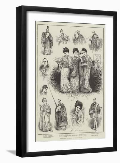 Sketches from The Mikado at the Savoy Theatre-Henry Stephen Ludlow-Framed Giclee Print