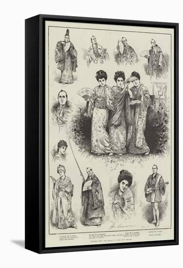 Sketches from The Mikado at the Savoy Theatre-Henry Stephen Ludlow-Framed Stretched Canvas