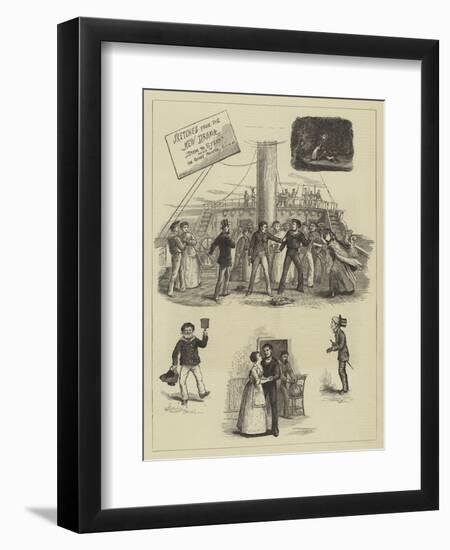 Sketches from the New Drama Stem to Stern Played at the Surrey Theatre, 16 April 1876-null-Framed Giclee Print