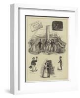 Sketches from the New Drama Stem to Stern Played at the Surrey Theatre, 16 April 1876-null-Framed Giclee Print