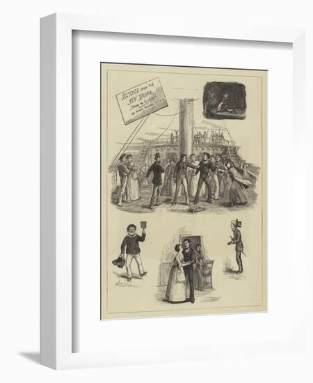 Sketches from the New Drama Stem to Stern Played at the Surrey Theatre, 16 April 1876-null-Framed Giclee Print