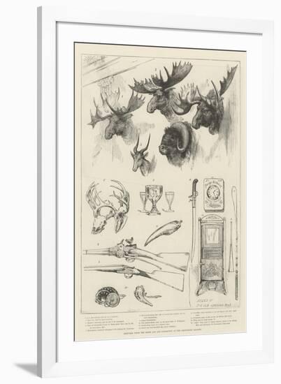 Sketches from the Sport and Art Exhibition at the Grosvenor Gallery-null-Framed Giclee Print