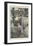 Sketches in a Cornish Fishing Village-null-Framed Giclee Print