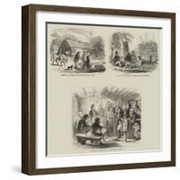 Sketches in a Court-House, Upper Canada-null-Framed Giclee Print