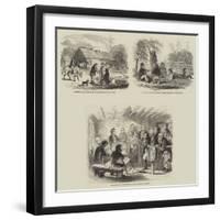 Sketches in a Court-House, Upper Canada-null-Framed Giclee Print