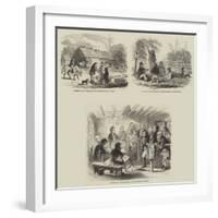 Sketches in a Court-House, Upper Canada-null-Framed Giclee Print