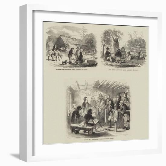 Sketches in a Court-House, Upper Canada-null-Framed Giclee Print