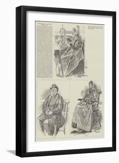 Sketches in a London Workhouse-William Douglas Almond-Framed Premium Giclee Print