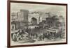 Sketches in Afghanistan, Gate of the Bazaar at Cabul-null-Framed Giclee Print