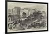 Sketches in Afghanistan, Gate of the Bazaar at Cabul-null-Framed Giclee Print