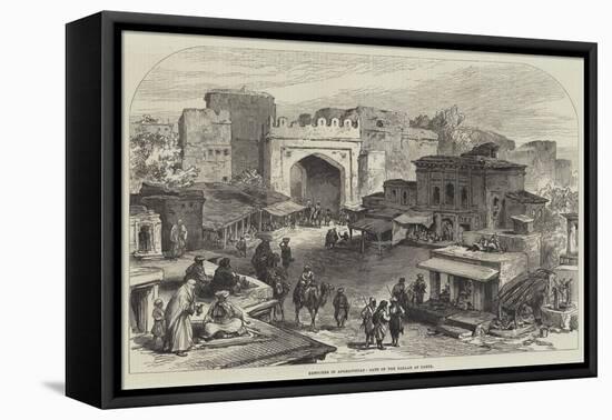 Sketches in Afghanistan, Gate of the Bazaar at Cabul-null-Framed Stretched Canvas