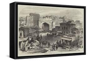 Sketches in Afghanistan, Gate of the Bazaar at Cabul-null-Framed Stretched Canvas