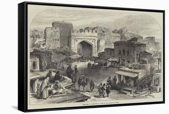 Sketches in Afghanistan, Gate of the Bazaar at Cabul-null-Framed Stretched Canvas