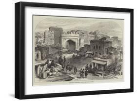 Sketches in Afghanistan, Gate of the Bazaar at Cabul-null-Framed Giclee Print