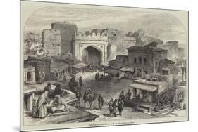 Sketches in Afghanistan, Gate of the Bazaar at Cabul-null-Mounted Premium Giclee Print