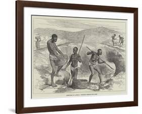 Sketches in Africa, Burning Shells for Lime-null-Framed Giclee Print