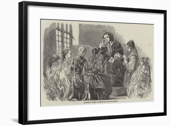 Sketches in Algeria, Madame Luce and Her Monitors-null-Framed Giclee Print